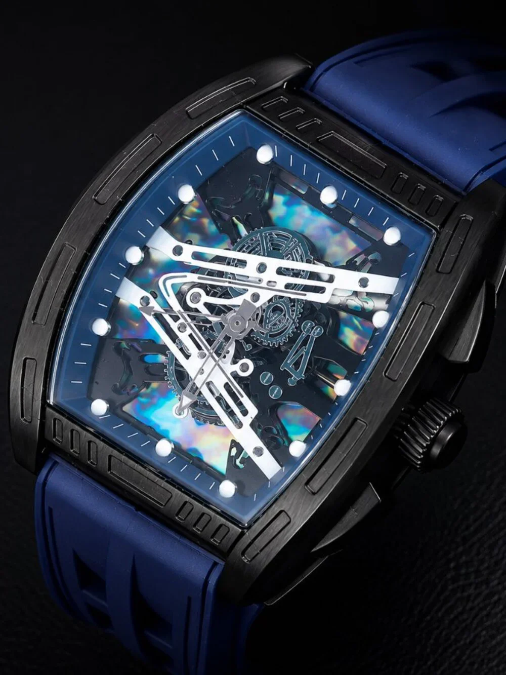 Richard mille watch 1:1 Navy Blue /  Black.Larp